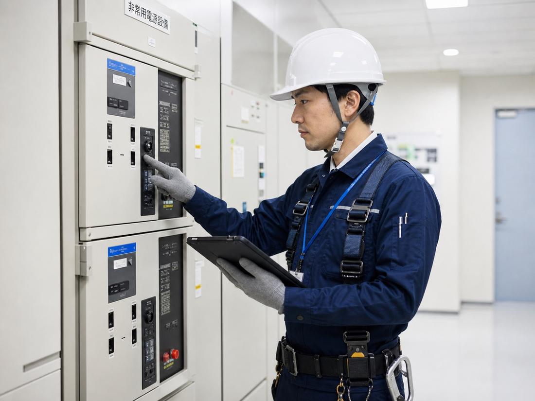 医療施設の電源設備の定期点検