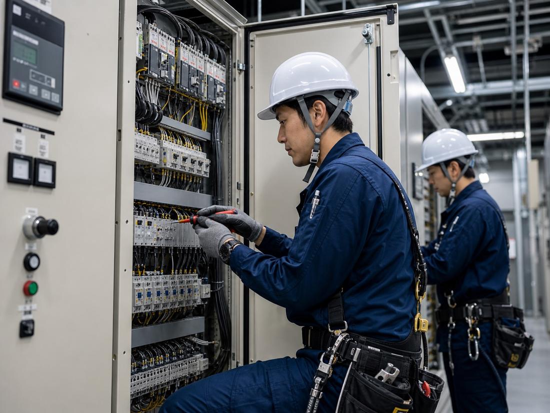 工場分電盤の改修工事